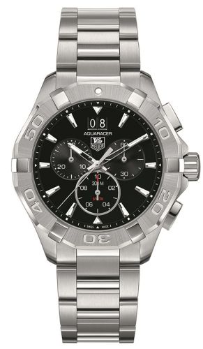 TAG Heuer Aquaracer 300M Quartz Chronograph 43 Stainless Steel / Black / Bracelet